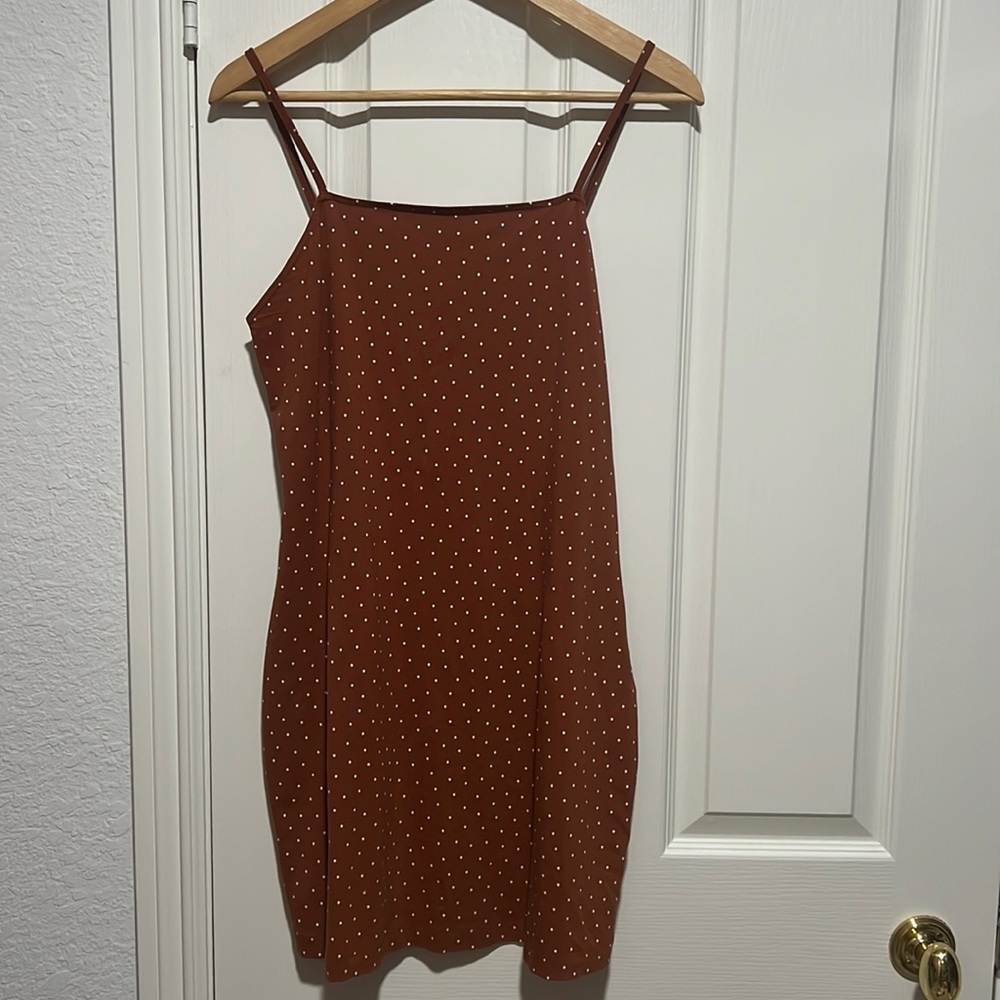 Polka-Dot Mini Dress